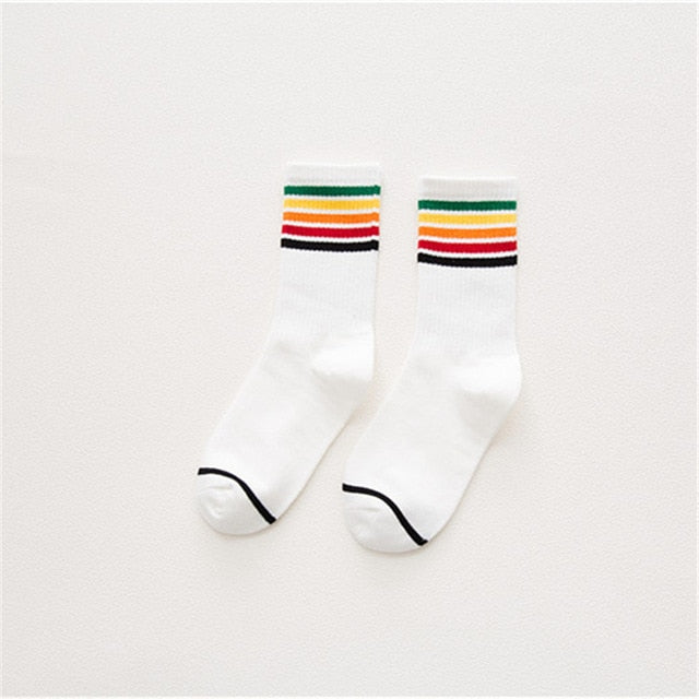 Rainbow Striped Socks