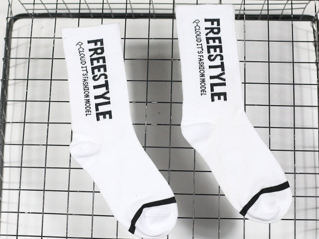 Harajuku Style Simple Letter Socks