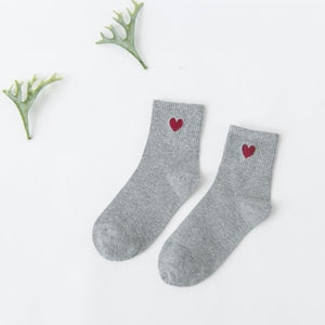 Big Red Heart Cotton Socks