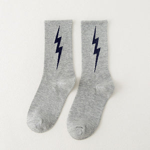 Harajuku Men and Women Tide Lightning Sock